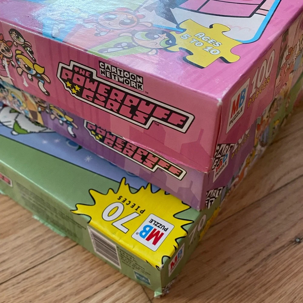 Cartoon Network Puzzle Set - Green, Pink, Purple, Blue